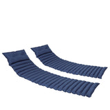 2 PCS Set Outdoor Lounge Chair Cushion Replacement Patio Seat Cushion NAVY BLUE Sale to Temu is 06974421