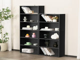 5-Tier Bookshelves with Adjustable Shelves, Floor Standing Bookcase for Home & Office Storage, Black 20845596