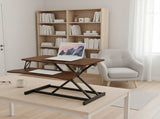 32 Inch Desk Converter, Height Adjustable Sit to Stand Riser, Dual Monitor and Laptop Workstation 48559173