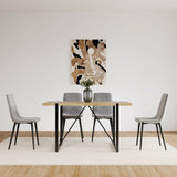 Dining Chairs Set of 4,Modern Kitchen Dining Room Chairs,Upholstered Dining Accent Chairs in linen 78423096