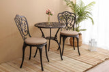 Best seller Products 3-Piece Outdoor Rust-Resistant Cast Aluminum Patio Bistro Set with cushion W640P250974