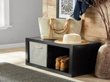 2 Cube Storage Organizer, Solid Black 48981801