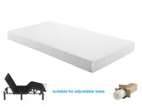 10-inch Full Size Bed Mattress Gel-Infused Memory Foam Mattress, Firm, White, Mattress in a Box B011P248235
