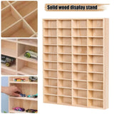 Wooden 1/64 Scale Toy Car Hot Diecast Wheels Matchbox Display Case Storage Gift 72294333