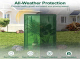 Green Portable Mini Greenhouse 39"x20"x59" Tool-Free Assembly PE Grid Cover Grow Tent for Balcony 84946801