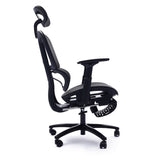 ZNTS Adjustable Ergonomic Black Mesh Office with Headrest and Footrest, Conference/Computer Desk B011P213340