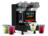 Cup Sealing Machine Full Automatic, Electric Cup Sealer 500-600 Cups/H, Bubble Tea Machine with LCD 65970414