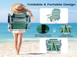 5-Position Adjustable Backpack Beach Chair with Storage Bag, Cooler Pouch & Side Bags Ideal for 70617796