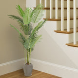 ZNTS FCH 6FT Green Plastic 16 Leaf Palm Tree Simulation Tree 62955485