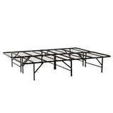 Bedroom Furniture Full Size Solid Metal Foundation Bed Base, Strong Mattress Platform Bed Frame, B011P207119
