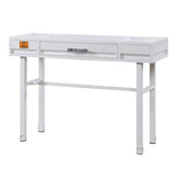 White Writing Desk with 1 Drawer B062P184574
