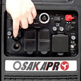 Super quiet Inverter Generator 5.5KW portable generator electric&remote start, foldable handle with W465P236920