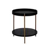 2-Piece Modern 2 tier Round Coffee Table Set for Living Room,Easy Assembly Nesting Coffee Tables, W2582P167726