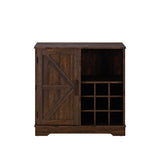 ZNTS Farmhouse Coffee Bar Cabinet Bar Cabinet with Wine Rack Barn Door Buffet Sideboard Cabinet with W2275P149108