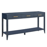 U_STYLE High-Quality Entryway Console Table with Vertical Stripe Drawers, Long Legs,Suitable for N711P190531V