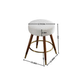 MoMo Boucle Upholstered Counter Height Stool, 360&deg Swivel T2574P206729