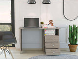 Bianco Writing Computer Desk, Three Drawers, One Shelf B070P188822