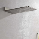 Wall Mounted Waterfall Rain Shower System With 3 Body Sprays & Handheld Shower W2287141352