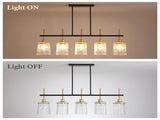 Farmhouse Chandelier 5-Light Dining Room Light Fixture Over Table Kitchen Island Lighting Rustic W1367P460405