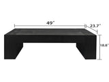 Living Room Wood, Versatile ,Black Wood Coffee,Modern Black Solid Wood Coffee W2729P199003