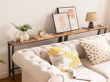 2 Pack 39.4" Narrow Console Sofa Table with Power Outlets and USB Ports, Long 27547211
