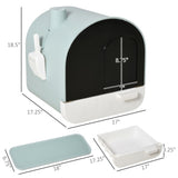 ZNTS Fully Enclosed Cat Litter Box/Cat Litter Box 85373998