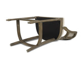 Paris 26.5" Farmhouse Counter Height Bar Stool with Backrest, Light Beige Linen B2719P238377