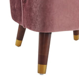 Upholstered Barrel Accent Chair With Wooden Legs N768P175907B
