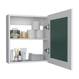Luma Medicine Cabinet with Mirror Door 20.5" High Cabinet Organizer with Two interior Shelves for B200P235863