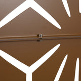 Outdoor & Indoor Privacy Metal Privacy 76" H48" W, Freestanding Decorative Privacy W465P193201