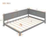 Full Size Wood Daybed/Sofa Bed, Gray WF297690AAE