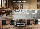2-Pack - Premium PU office/dining chairs with high-density foam, sturdy iron legs , W2920P411149