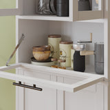 5 doors 5 layers density board spray paint 60*30*170cm display cabinet white N001 25314183