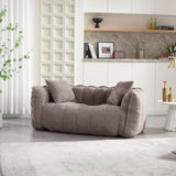 Soft beanbag chair with high resilience foam core for two people. The comfortable square recliner W1996P182154