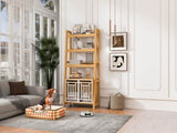 Furniture Style Dog Crate Ladder Bookcase Pet Friendly Furniture N843P256446W
