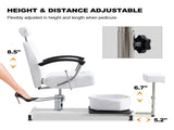 Pedicure Station Chair W/Footrest and Foot Basin, 360 Swivel Reclining Pedicure Chair w/Hydraulic 38698323