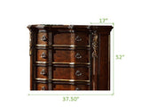 Traditional style Chest made with wood Dark Walnut 808857603425