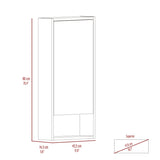Mariana Medicine Cabinet, One External Shelf, Single Door Mirror Two Internal Shelves -Light Gray B20091946