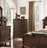 Antique Cherry / Antique Walnut Wooden 1pc Chest Of Drawers Storage Bedroom Furniture Unique Design B011P210738