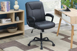 ZNTS Relax Cushioned Office Chair 1pc Black Upholstered Seat back Adjustable Chair Comfort HS00F1680-ID-AHD