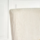 Modern Beige simple dining chair Fabric Upholstered Chairs home bedroom stool back dressing chair W210132720