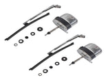 Silver Windshield Wiper Motor Kit Street Hot Rod Universal Boat Fit for Chevy Fit for Jeep 26475650