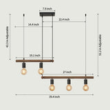 Macgregor 5 - Light Kitchen Island Pendant Light T3177P284003