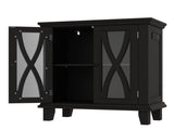 20 Gallon Fish Tank Stand with Power Outlets, Farmhouse Decorative Aquarium Stand N704P350196B