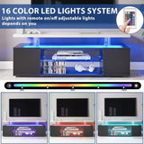 TV Stand for 60 Inch TV LED Gaming Entertainment Center Media Storage Console Table with Large Side W2178138768