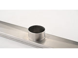 36 Inch Linear Shower Drain with Removable Square Patterned Grate, 304 Stainless Steel with Hair 28071561