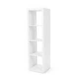 4-Cube Vertical Storage Organizer, Textured White 41929264