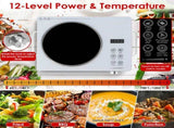 3500W Electric Single Burner Cooktop 110V - Rapid Heating Hot Plate with 4 Preset Modes 81528283