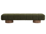 Upholstered Dining Bench for Dining Room, No-Assembly End of Bed Entryway Bench Ottoman for Bedroom N779P253550G