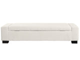 50" Ottoman Bench in Textured Boucle, Rectangular Design with Hinged Lid for Seating, Footrest, and N767P268309W